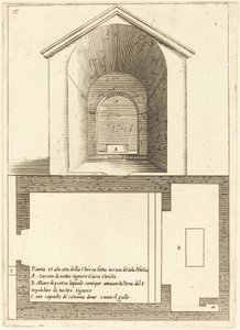 Piano ed Elevazione della Chiesa vicino alla Casa di Caifa