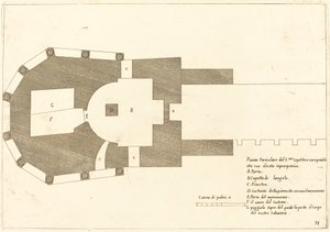 Piano della Chiesa del Santo Sepolcro da Jacques Callot