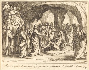 La resurrezione di Lazzaro da Jacques Callot
