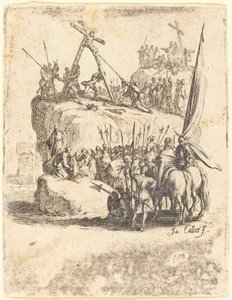 Sollevamento della croce da Jacques Callot