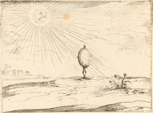 Raggi del sole da Jacques Callot