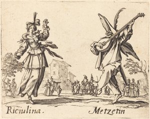 Riciulina e Metzetin da Jacques Callot