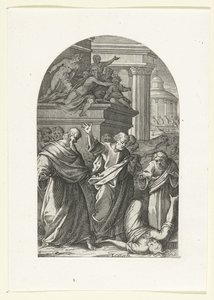 Saffira punita con la morte da Jacques Callot