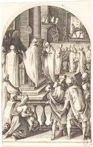 San Basilio che celebra la messa, 1608-1611