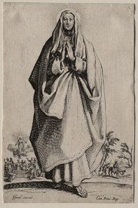 Icone di Salvatoris Beatae Mariae Virginis Sanctorum Apostolorum / Les Grands Apôtres: La Sainte Vierge da Jacques Callot