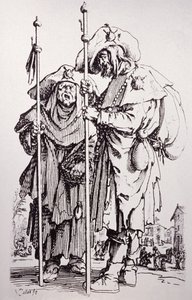 Santiago de Compostela (incisione) da Jacques Callot