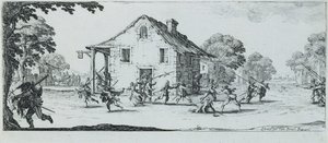 Scena di saccheggio, 1633 da Jacques Callot