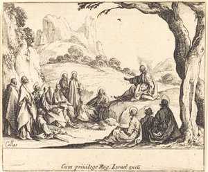 Sermone sul monte, 1635 da Jacques Callot
