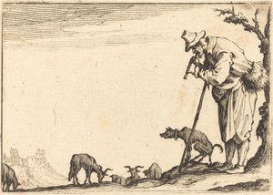 Pastore che suona il flauto, c. 1617