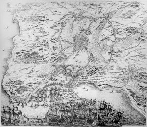 Assedio di La Rochelle da Jacques Callot