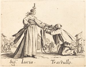 Signa. Lucia e Trastullo da Jacques Callot