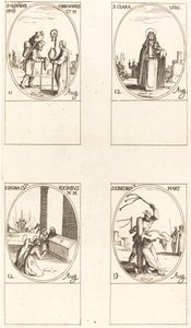 San Alessandro Carbonario; Santa Chiara; Santa Digna e Compagni; Santa Concordia da Jacques Callot