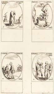 San Dionigi, Rustico ed Eleuterio, San Abramo, San Gereone e Compagni, Santi Pro. da Jacques Callot