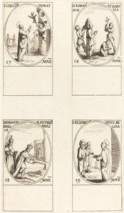 San Gregorio; Santi Romano e Barulla; Dedicazione delle Basiliche dei SS. Pietro e Paolo da Jacques Callot