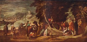 San Giovanni che predica nel deserto, c1620-1635, 1924 da Jacques Callot