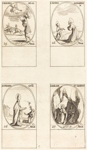 San Mercurio; San Pietro di Alessandria; San Corrado; Santi Barlaam e Giosafat da Jacques Callot