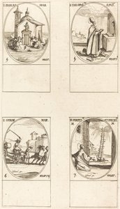 San Foca, San Teofilo, San Conone, Sante Perpetua e Felicita da Jacques Callot
