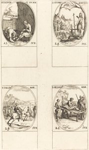 San Zenone e compagni; San Giovanni Battista; San Gallicano; San Pelagio da Jacques Callot