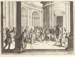 Lapidazione di Gesù da Jacques Callot