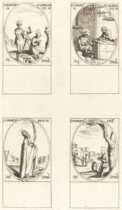 Santi Crisanto e Daria; Santi Crispino e Crispiniano; San Evaristo; San Frumenzio da Jacques Callot