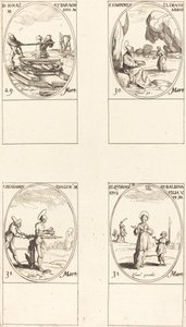 Santi Giona e Barachisio; San Giovanni Climaco, Abate; San Beniamino; Santi Quirino e Bal da Jacques Callot