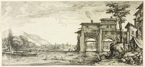 I bagnanti, da Varie scene disegnate a Firenze da Jacques Callot