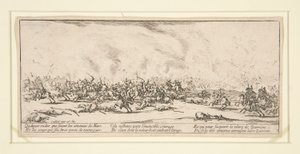 La battaglia, da Le miserie e i disastri della guerra da Jacques Callot