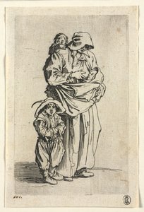 I mendicanti: una madre e i suoi tre figli da Jacques Callot