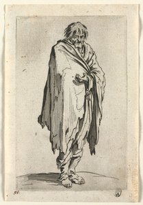 I mendicanti: Mendicante senza cappello o scarpe da Jacques Callot