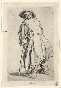 I mendicanti: Vecchio mendicante su una sola stampella, c. 1623