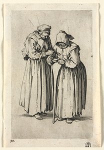 I mendicanti: Due mendicanti donne da Jacques Callot