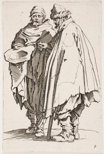 Il cieco e il suo compagno, n. 9 della serie I mendicanti da Jacques Callot