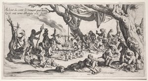 I Bohémien: Il Luogo di Sosta: La Festa dei Bohémien da Jacques Callot