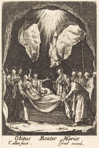 La sepoltura della Vergine, nel o dopo il 1630 da Jacques Callot
