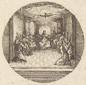 La discesa della colomba santa da Jacques Callot