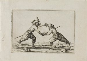 Il duello con le spade, da I Capricci da Jacques Callot
