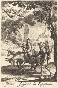 La fuga in Egitto da Jacques Callot