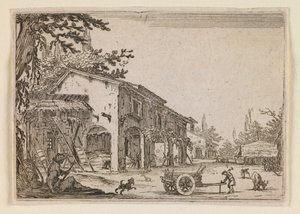 La fattoria, da «I capricci» (edizione di Nancy) da Jacques Callot