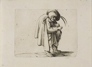 Il suonatore di ghironda, da Varie Figure Gobbi
