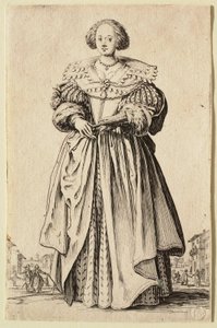 La dama con il ventaglio da Jacques Callot