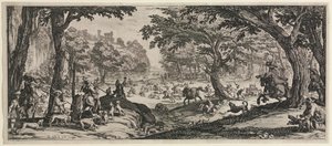 La Grande Caccia, 1619 da Jacques Callot