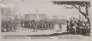 Le grandi miserie della guerra: Arruolamento delle truppe da Jacques Callot