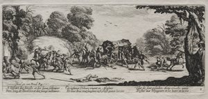 Le grandi miserie della guerra: rapina in autostrada da Jacques Callot
