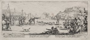 Le grandi miserie della guerra: Il plotone di esecuzione, 1633 da Jacques Callot