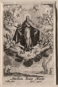 La vita della Vergine: Gli attributi della Vergine da Jacques Callot