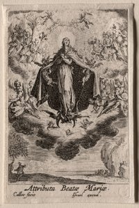 La vita della Vergine: Gli attributi della Vergine da Jacques Callot