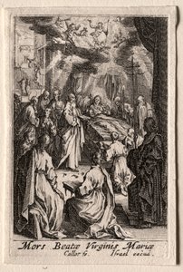 La vita della Vergine: La morte della Vergine da Jacques Callot