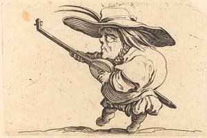 Il suonatore di liuto, c. 1622 da Jacques Callot