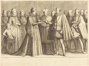 Il matrimonio di Ferdinando e Cristina di Lorena da Jacques Callot