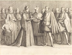 Il matrimonio di Ferdinando e Cristina di Lorena da Jacques Callot